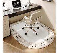 Non-Slip Office Chair Floor Mat Ellipse Design for Hard Floors 80x120cm Durable Protection Anti-Scratch Ideal for Home & Office Use