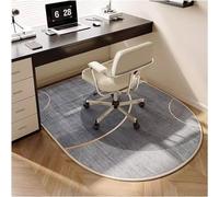 Non Slip Office Chair Mat for C Wheels Easy to Clean Odor Free Healthy Design for Hardwood Floors 47.2"x35.4" The Moon is Gray Perfect for Home Office