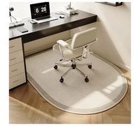 Non-Slip Office Chair Mat TPR Floor Protector for Hardwood & Tile Shock-Absorbing Soundproof Easy Glide Loop Pile Design Yellow 120 x 90 cm FANDIAO