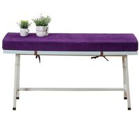 Non-Slip Outdoor Bench Cushion Pad for Deck Chairs & Swings 70x12x2.5 Inch Rectangular Seat Cushion for Indoor Furniture - Violet Color Comfort & Style