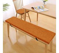 Non Slip Outdoor Bench Cushion with Strap Washable Foam Seat Pad for Patio Furniture Porch Swing Garden Kitchen Removable Orange 100x45x5cm