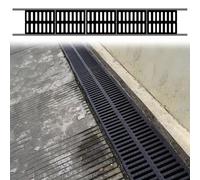 Non-Slip Outdoor Drain Grate Cover - Easily Cut for Driveways Auto Shops & Patios - Reliable Drainage Solution for Water Management & Safety