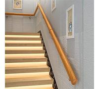 Non-Slip Oval Pine Wood Stair il Solid Wood Railing for Home Nursery Elderly Indoor Use Villa Loft Hospital Access Corridor il (530cm)