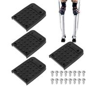Non Slip Pads for Stilts - Replacement Set for Sole in with Screws, Non-Slip Pads for Plasterboard Work, Cables, Painting Set, Durable Work Equipment Reduces