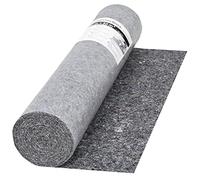 Non-Slip Painter's Fleece 50 m 280 g/m² Grey Floor Protection with PE Film Coating Waterproof for Parquet Laminate Carpet Floor Protection Protective Film Scratch Protection in the Office Living Room