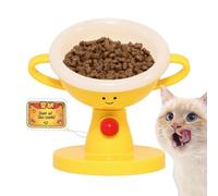 Non-Slip Pet Feeder - Raised Cat Bowls, 5 Heights in Trophy Shape and for Animals Tilted from 15° to 60° | Indoor and Outdoor Use, Home, Travel, Apartment, Balcony