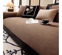 Non-Slip Pet-Friendly Chenille Sofa Cover - Washable Couch Protector for VaSizes - Modern Home Décor in Cookie Brown (B), 110x160cm - Ideal for Pets and Kids