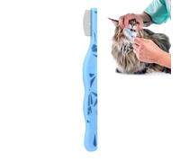 Non Slip Pet Grooming Comb, Dog Detangling Brush, 4.88x0.59x0.2 inches Compact Size Pet Combs with Easy Grip, Durable Steel Teeth Comb for Dogs Cats, Pets Grooming Tool with Massage Function