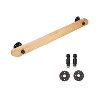 Non-Slip Pine Wood Stair il - 16ft Wall-Mounted Support Railing for Loft Villa Hallway Outdoor Use -Stylish Safety Bar for Staircases