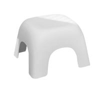 Non-Slip Plastic Step Stool for Bathroom & Toilet Lightweight & Sturdy PP Material White Small Foot Stool for Home Bedroom Kitchen Use - Safe & Convenient