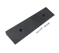 Non-Slip Plastic Threshold Ramp For Cars Bikes Wheelchairs Scooters To Cross Raised Edges Without Damage(Black)