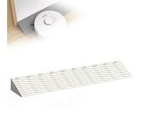 Non-Slip Plastic Threshold Ramp for Doorways, Cuttable Wheelchair Ramp for Bathroom, Garage, Supermarket Entrance, 99x13x6cm