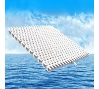 Non-Slip PP Plastic Swimming Pool Drain Grate - 8 Pack, 20x100cm Overflow Cover for Driveways, Patios, Decks - Easy Install, Durable, Weather-Resistant, Heavy-Duty Drainage Solution (15 Pcs 25X10