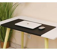 Non-Slip PU Leather Desk Pad with Edge Protector - Soft Waterproof Desk Mat for Home Office - Extended Mouse Pad Laptop Desk Writing Blotter Mat Table Protector,150x50cm,Black