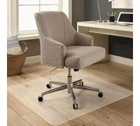 Non-Slip PVC Chair Mat for Office - 1.5mm Thick Floor Protector for Hardwood & Laminate, 100x110cm (39.4x43.3in) Translucent Desk Chair Mat