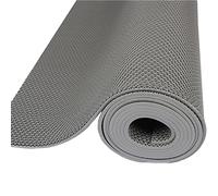 Non-Slip PVC Drain Mat 5mm Thick Cuttable Perfect for Kitchen Bathroom Shower Pool Lar Hollow Design Grey 120cm x 100cm - & Versatile.