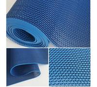 Non-slip PVC Drainage Mat - Commercial Waterproof Floor Mat for Bathroom and Pool, 5mm Thickness, Big Hollow Design, 1m to 20m Length Options
