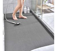 Non-Slip PVC Shower Mat - Washable Bath Mat for Safe Showers, 90 x 200 cm, Anti-Mould Solution for Bathroom Floor Safety, Ideal for Wet Environments