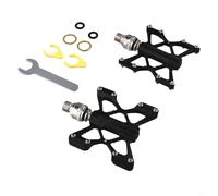 Non Slip Quick Release Bike Pedals Made from Aluminum Alloy Materials (black)
