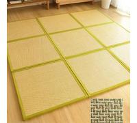 Non Slip Rattan Floor Mat - Comfortable Sleep & Rest Pad for Living Room, Bedroom, Playroom (60x60cm)