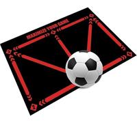 Non-Slip Regular Training System Blanket, Football Footstep Training Mat, Training Pace Ball Control Equipment,For Kids/Adult Football Training,Training Pace Ball Control Player Equipment(C)