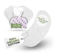 Non-Slip Reusable Organic Panty Liners for Women & Teens (Medium 7-Pack) - Breathable, High-Temp Washable Cloth Panty Liners for Vaginal Discharge - Soft Cotton Keep You Fresh & Dry for Daily Use