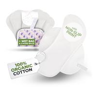 Non-Slip Reusable Organic Panty Liners for Women & Teens (Small 7-Pack) - 100% Breathable, High-Temp Washable Cloth Panty Liners for Vaginal Discharge - Soft Cotton Keep You Fresh & Dry for Daily Use