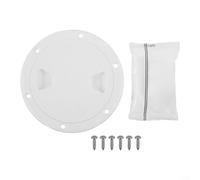 Non Slip Round Boat Hatch with Detachable Cover, For Marine ABS Inspection Panel for Interior and Exterior Use, Suitable for Various Vessel Decks (4 inch)