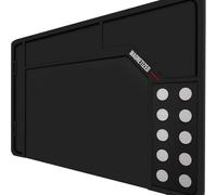 Non-Slip Rubber Cleaning Mat for Electronics Repair, Soldering & DIY Workbenches - Oil-Resistant with Raised Dots for Tool Organization, 420x265x4.5mm or 900x300x4.5mm (420x265x4.5 Black)