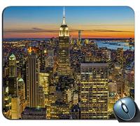 Non-Slip Rubber Comfortable Customized Computer Mouse Pad Mouse Mat Mousepad,rockefeller center new york united states 94484 Personalized Rectangle Mouse Pad