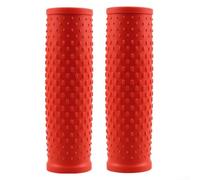 Non Slip Rubber Grips For M365 Pro Electric Scooter Handlebars Shock Absorbing Comfortable Hand Holds In Black Gray Red Pink Yellow Green(Red)