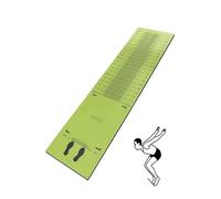 Non-Slip Rubber Long Jump Mat,4mm Shock Absorbing Jump Rope Mat,Standing Jump Measuring Pad for School PE,Fitness Testing(Green,250x90 cm)