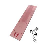 Non-Slip Rubber Long Jump Mat,4mm Shock Absorbing Jump Rope Mat,Standing Jump Measuring Pad for School PE,Fitness Testing(Pink,250x90 cm)