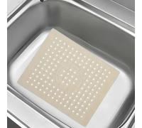 Non-Slip Rubber Sink Protector Mat 30x25cm Dishwashing Cushion for Kitchen Sinks