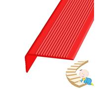 Non-Slip Rubber Stair Treads - Edge Protector for Wooden & Outdoor Steps Skid Resistant Molding for Concrete Marble Tile & Metal Stairs 1.18"x2.75" (Color Options Available)