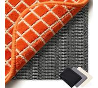 Non-Slip Rug Pad 60 x 155 cm Waterproof, with Reusable & Odor-Free, Cut-To-Size, Washable, Customisable Size, Liner Carpet Gripper Underlay for Kitchen, Home, Black