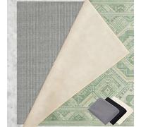 Non Slip Rug Underlay 100 x 160 cm Waterproof, with Reusable & Odor-Free, Cut-To-Size, Washable, Customisable Size, Multipurpose Anti Slip Mat for Kitchen, Home, gray brown