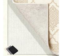 Non Slip Rug Underlay 190 x 290 cm Waterproof, with Reusable & Odor-Free, Cut-To-Size, Washable, Customisable Size, Multipurpose Anti Slip Mat for Kitchen, Home, White
