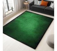 Non-Slip Rug with Durable Edge Binding, 180 x 240 cm, Super-Soft Dark Green Living Room Rug, Washable Low-Pile Carpet for the Bedroom with an Minimalism Texture Artistic Pattern