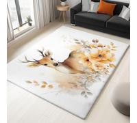 Non-Slip Rug with Durable Edge Binding, 60 x 120 cm, Super-Soft Light Gray Living Room Rug, Washable Low-Pile Carpet for the Bedroom with an Nature Exquisite Marble Pattern