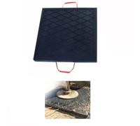 Non-Slip Rv Jack Pads, Unbreakable Stabilizer Outrigger Pad, Outrigger Support Plate with Ergonomic Handle, for, Trailer, Crane, and Landing Gear(30x30x4cm (11.8x11.8x1.6in))