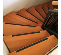 Non Slip Safety Tape Black Treads - Stairs,Wooden Deck Floors, Boat Trailers - Strong Anti Skid 80 Grit Adhesive - Keep Family,Pets,Baby Kids Safe from Slips & Falls Slips Away® (16 Black)