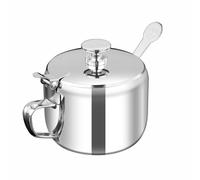 Non-Slip Seasoning Container, Stainless Condiment Jar, Airtight Storage Pot with Lid, Organizer for Meal Prep, Restaurant, Catering, Kitchen, Portable Jar for Camping Picnic Truck