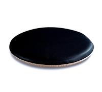 Non Slip Seat Cushions for Windsor Kitchen Chairs 2 Pack Waterproof Faux Leather Round Chair Pads 14 Inches Stain Resistant and Easy to Clean Orange Color Outdoor Dining Chair Cushion Replac