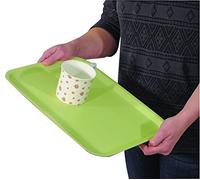 Non Slip Serving, Lap Tray Lightweight for Carrying Fully Portable, Use in Any Room Easy Clean Eat, Read, Work on Your Lap Top Anti Slip Coating Reduce Spillages, Raised Edge Lip Light Green