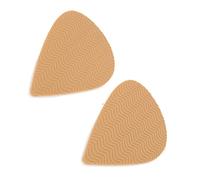 Non Slip Shoe Pads, Noise and Shock Absorbing Pad Water Ripple Self Adhesive Sole Sticker 2pcs Pointed Toe Sole Anti Slip Sticker Heel Pads for Shoes for High Heels (Black) (Khaki)