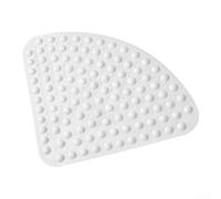 Non Slip Shower Mat 54x54cm TPE With 162 Suction Cups Corner Design | Soft TPE Material For Comfortable Foot Massage 134 Drainage Holes For Quick Drying Machine Washable Easy Maintenance