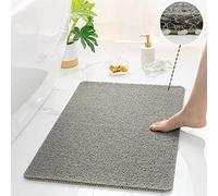 Non-Slip Shower Mat, 60 x 40 cm Soft Comfort Safety Bath Mat, Antibacterial Bath Mat with Drainage Holes, Anti-Slip Shower Mat for Bathtub and Wet Areas
