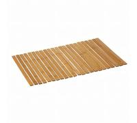 Non-Slip Shower Mat Made of Natural Bamboo Slats and Foldable for Shower, Bath, Sauna 40 x 60 cm