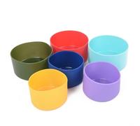 Non Slip Silicone Bottle Boot for 12oz, 24oz, 32oz & 40oz Prevent Accidental Drops (32&40oz Light Blue)